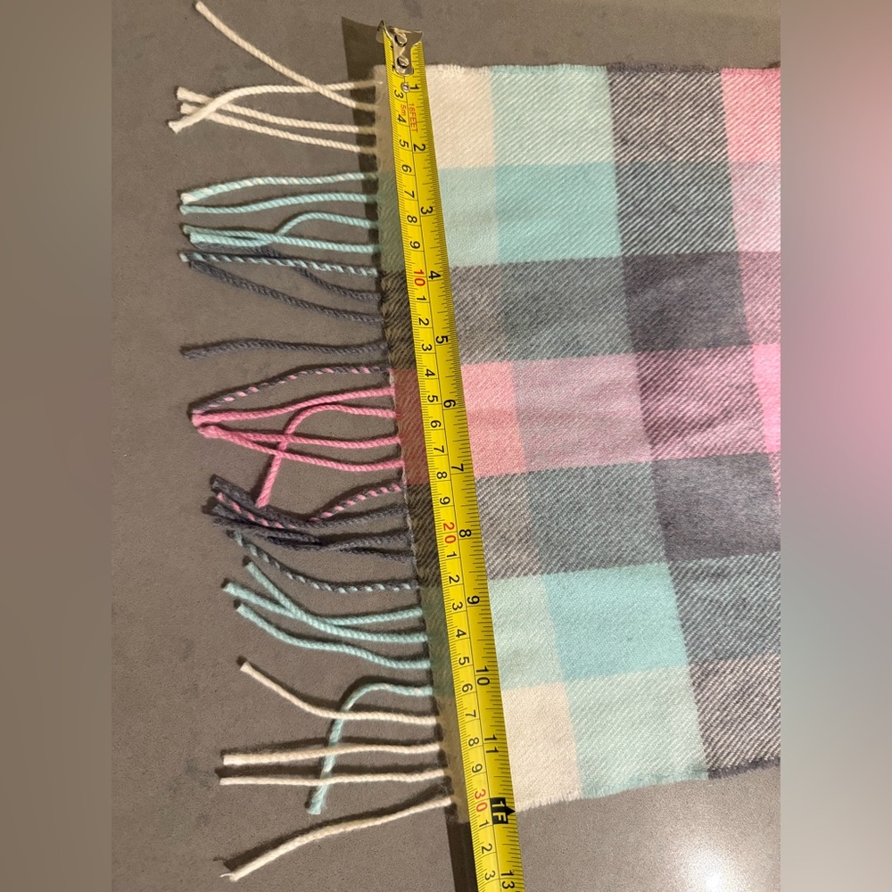 NWT Blarney Woollen Mills Extra Fine Merino Wool Scarf - Made in Ireland - Picture 4 of 5